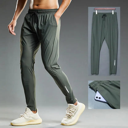 Summer Elastic Men Running Sport Pants