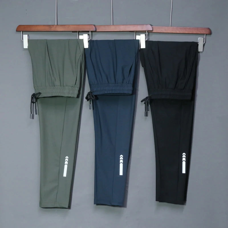 Summer Elastic Men Running Sport Pants