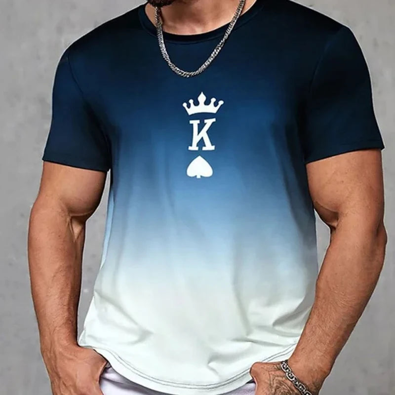 Casual Print Mens 3D T Shirt