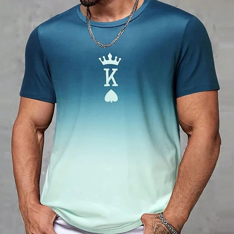 Casual Print Mens 3D T Shirt